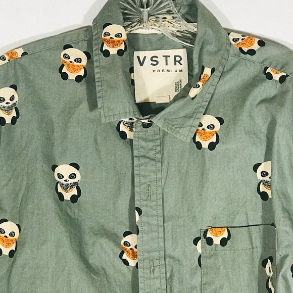 VSTR Other - VSTR PRemium Panda Bear Hawaiian Style SHirt